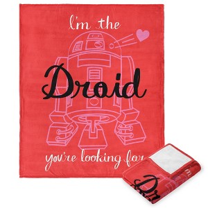 Disney Star Wars Classic Your Droid Silk Touch Throw Blanket 50x60 Inches - 1 of 3