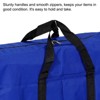 Unique Bargains Foldable Storage Totes with Zipper for Bedding Clothes 1 Pcs Blue - 4 of 4