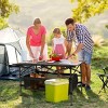 Syemin Folding Tables Portable Folding Camping Table, Lightweight Outdoor PicnicTable with Carry Bag, Heavy-Duty Party Table, Black, 37.2"*21.7"*19.7" - 3 of 4