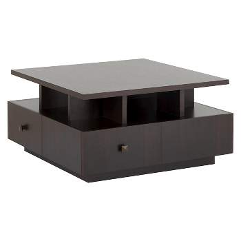 Campfield Modern Tiered Design Coffee Table Espresso - HOMES: Inside + Out