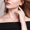 EVERLY JEWELRY | 10k Rose Gold 1 1/3 CT TGW London Blue Topaz Fashion Pendant With Chain, 17 inc - 4 of 4