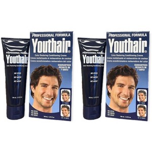 Youthair Color Restoring Conditioning Creme - PACK OF 2 - (Professional Formula) Youth Hair Cream No Dyes No Mess No Gray Hair (3.75 oz) - 1 of 4