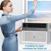 Window Air Conditioner, AC Window Unit with Washable Filter, Wi-Fi Enabled w/Remote, Cools Up to 350 Square Feet, 6 Modes,  115V/60Hz - 4 of 4