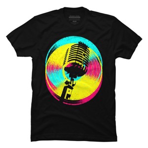 Men's Design By Humans Colors and Records By clingcling T-Shirt - 1 of 4