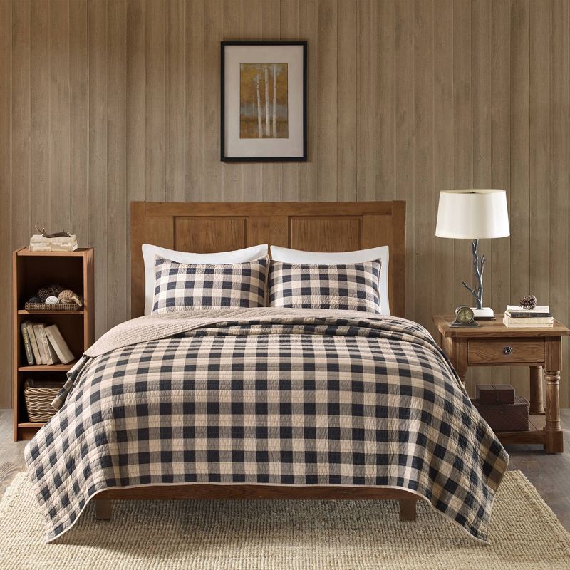 Woolrich 3pc Buffalo Check Oversized Quilt Mini Set, 3 of 8