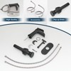 Grungis Single Hole Bathroom Sink Faucet with Deck Plate,Bathroom Faucet with Pop Up Drain and Supply Lines for Home Sinks - 4 of 4