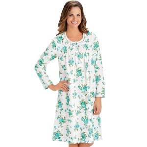 Collections Etc Long Sleeve Flannel Nightgown - 1 of 4