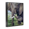 Stupell Industries Baby Elephant And Mother Framed Giclee Art - 2 of 4