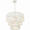 Crystorama Lighting Tiana 3 - Light Pendant in  Matte White - 3 of 4