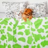 Lomsoe Green Cow Print Blanket Soft Flannel Blanket, Cozy Blanket and Throw for Adults Kids Boys Teens Gifts Warm Throw All-Season for Couch Sofa Bed - 2 of 4