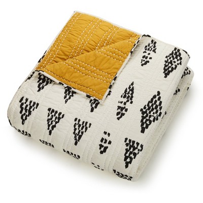 Jungalow Prosperity Reversible Geometric 100% Cotton Quilt Set