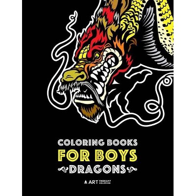 Coloring Books For Boys - by  Art Therapy Coloring (Paperback)