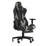 Flash Furniture X30 Gaming Chair Racing Computer Chair with Reclining Back, Slide-Out Footrest, and Transparent Roller Wheels