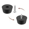 Unique Bargains Round Non-Slip Rubber Bumper Feet with Stainless Steel Washer and Screws - 4 of 4