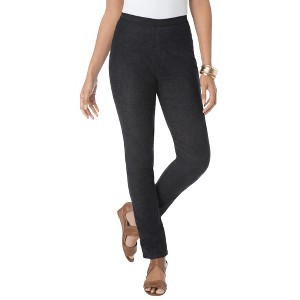 Jessica London Women's Plus Size Stretch Denim Straight-Leg Jegging - 1 of 4