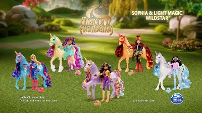 Sophia & Wildstar Unicorn Academy Playset with Accessories