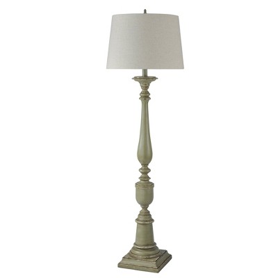 style craft floor lamp with 3 lights