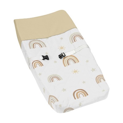 Image of Sweet Jojo Designs Boy, Girl, Unisex/Gender Neutral Changing Pad Cover Boho Rainbow Neutral Multicolor