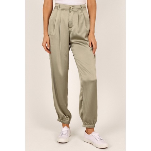 Petal And Pup Womens Andy Satin Jogger Pant - Green Xs : Target