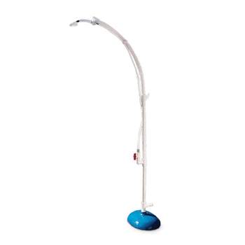 Pool Master Portable Poolside Standard Shower and Foot Rinse Station 81" - White/Blue