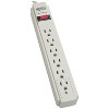 Tripp Lite Protect It!® 790-Joules Surge Protector, 6 Outlets, 15-Ft. Cord, TLP615 in White - 2 of 4