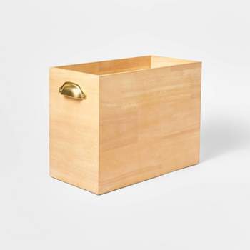 Wooden File Box and Storage Bin - Threshold™