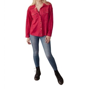 Women's Casual Saturday Button Down Shirt - Jodifl - 1 of 4