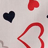white hearts with blue trim