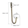 Unique Bargains Zinc Alloy Single Prong Retro Hanging Towel Backpack Clothes Scarf Keys Hat Wall Hooks 2 Pcs - 2 of 4
