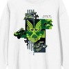 Halo Infinite UNSC Battle Vehicle Crew Neck Long Sleeve White Adult Sweatshirt - 2 of 3