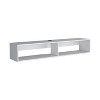 Sapphtopaz 59" Wall Mounted Floating TV Stand for TVs Up to 65" with 2 Open Shelves Modern TV Console with Cable Management for Living Room - 2 of 4