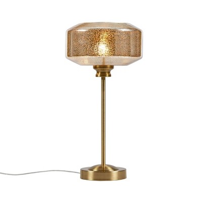 Ink+Ivy 8.5"x17" Lumivive Mercury Glass Table Lamp: Contemporary Design, Iron Base, UL Listed, 2 of 12