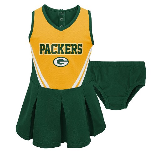 Nfl Green Bay Packers Toddler Girls In The Spirit Cheer Set Target