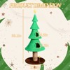SEVOBAL Pet Tower 59in Large Tall Christmas Tree Cat Tower with 2 Cat Condos Scratching Post, Soft Fleece Cat Tree, Green, 20.4"*16.5"*26.7" - 3 of 4