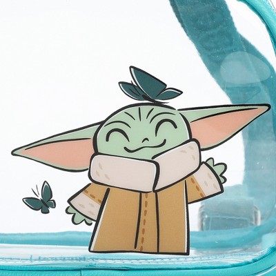 The Mandalorian Star Wars The Mandalorian Grogu & Butterflies Clear 10" Adult Mini Backpack — фото 6