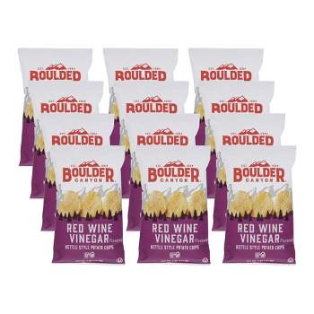 Boulder Canyon Red Wine Vinegar Kettle Chips - Case of 12/5 oz
