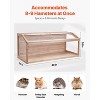 VEVOR Wooden Hamster Cage, 270° Viewing Hamster Habitat, 48 x 20 x 20in, Dwarf Hamster Cages with Openable Top, Ventilated Small Animal Cage, Beige - 4 of 4