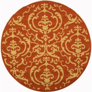 Courtyard CY2663 UV & Stain Resistant Non-Shedding Power Loomed Indoor/Outdoor Rugs - Safavieh - 1 of 4