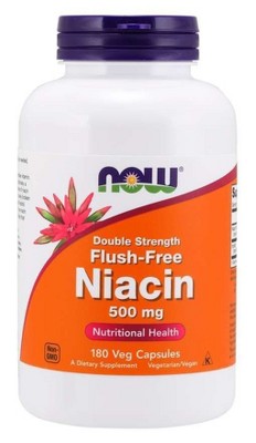 Flush-Free Niacin 500 mg by Now Foods  -  180 VegCap