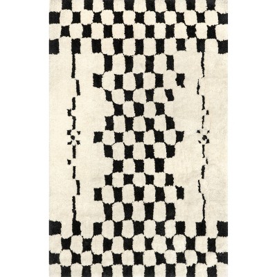 Nuloom Nathalie Modern Checkered Shag Indoor Area Rug