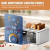 WHALL Stainless Steel Touchscreen Toaster 4 Slice, 6 Shade Settings, Bagel, Cancel, Defrost Functions - 2 of 4