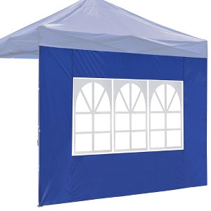 InstaHibit Universal Window Sidewall UV30+ Fits 10x10ft Canopy Picnic 1 Piece Blue - 1 of 4