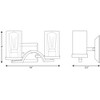 Progress Lighting Lassiter 2-Light Wall Sconce, Matte Black, Clear Glass Shades - 2 of 2