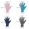 Unique Bargains Dusting Cleaning Gloves Microfiber Mittens for Plant Blinds Lamp Window Blue Dark Blue Gray Pink 4 Pairs 1 Set - 2 of 4