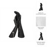 Decorative Sculpture Resin and Polyresin Intertwined Hands Design Marbled Finish for Home Office Bedroom or Living Room Decor - 13" Black & White - 4 of 4