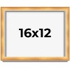 PosterPalooza | Minimalist Shadow Box Brown Picture Frame - UV Acrylic, Backing Board, Hanging Hardware - 2 of 4