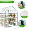 Karl Home | 56 in. W x 85 in. D x 77 in. H PE-Covered Portable Greenhouse - 4 of 4