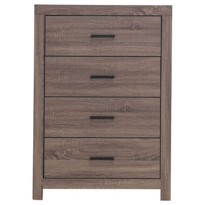 NicBex 4-Drawer Dresser Airy Rectangle Chest with Spacious Drawers, Pull Handles & Wide Top Surface, Light & Bright Bedroom Storage