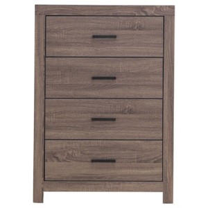 NicBex 4-Drawer Dresser Airy Rectangle Chest with Spacious Drawers, Pull Handles & Wide Top Surface, Light & Bright Bedroom Storage - 1 of 4