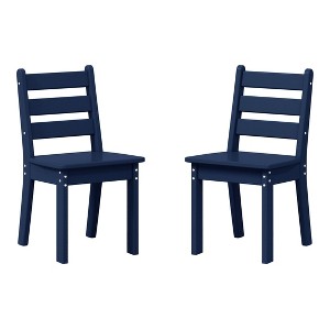 WestinTrends Treehouse Outdoor HDPE Kids Plastic Toddler Dining Chair (Set of Two) - 1 of 4